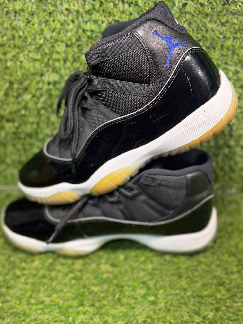 Air Jordan 11 Retro Space Jam 2016 Black Dark Concord 378037-003 Men's 10.5